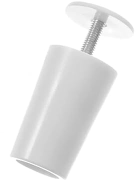 Lasitech 8 topes de plástico Blanco for persianas, Suaves y compactos, Piezas reparación for enrollables, Accesorios for Cortinas