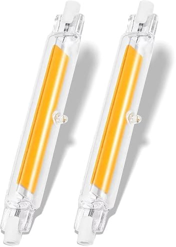 ACAATVE R7S Led 118mm Dimmbar 20W Leuchtmittel Ersatz Für 200W Halogenstab, R7S Led Lampen Naturweiß 4000K 2000 LM, 360°Abstrahlwinkel, Kein Flackern für Stehlampe Deckenfluter Wandleuchte, 2er Pack