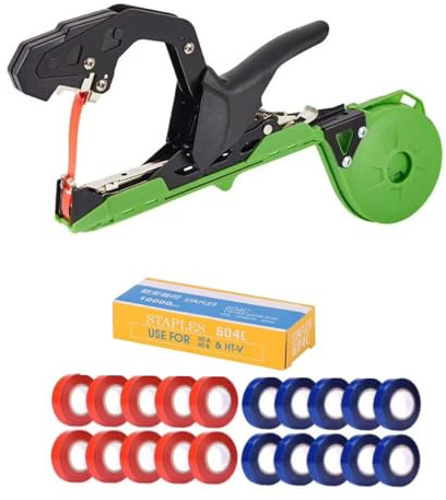 ANKROYU Machine Professionnelle à Attacher Les Plantes, Outil de Jardinage Robuste avec Ouverture de 45 mm de Large, Attache de Vigne de Haute précision pour tomates, Raisins, conc