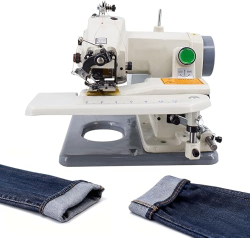 Macchina per orlare ciechi, portatile, 1200 giri/min, con lunghezza del punto regolabile e altezza del piede per un facile orlo di pantaloni, abiti e tende