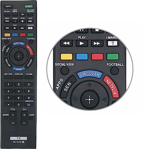 Universal RM-YD102 Remote Control for Sony Bravia HDTV LCD LED 3D Smart TV