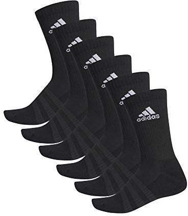 adidas Unisex Cushioned Sportswear Crew Socks 6 Pairs