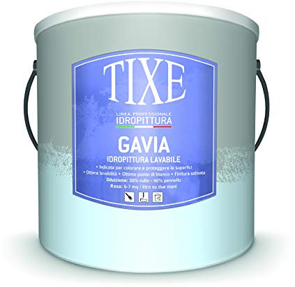 TIXE Idropittura Traspirante – Pittura per Interni Resistente e Traspirante per Pareti, GAVIA 14 LT