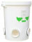 UpToDate Chicken Feeder Automatischer Hühnerfutterautomat 25l/17kg wasserdicht, Ohne Abfall perfekt für 25 Freilandhuhn