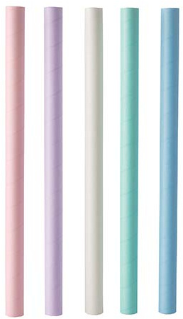 PAPSTAR Bubble Tea Halme, Papier Ø 12 mm, 20 cm farbig Sortiert 88024 Bubble-Tea-Halme Papiertrinkhalme Papierstrohhalme, 1200 Stück