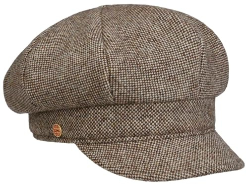 Mayser Coco Tweed Ballonmütze Schirmmütze meliert Damen Herbst Winter