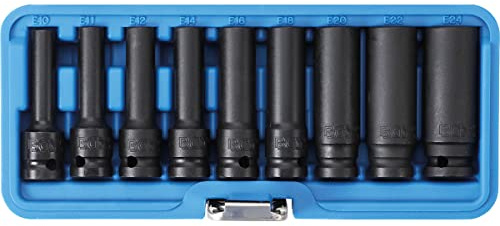 DOUILLES TORX FEMELLES A CHOC LONGUES, 1/2 COFFRET DE 9 DOUILLES