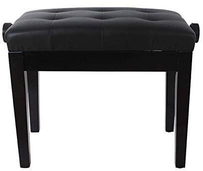 DRSM Klavierhocker Einzelmassivholz Thick Hocker Verstellbare Klavierbank aus Holz Kunstleder Gepolsterte Klavierhocker Electronic Piano Hocker Keyboardbank schwarz Stuhl Dedicated Stuhl