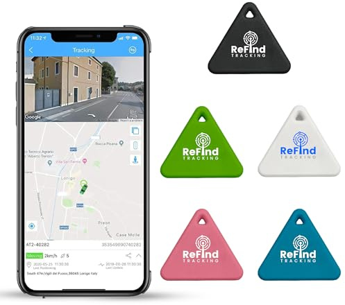 ReFind R3 Smart-spårare för Android och iPhone. Mini GPS-tagg Bluetooth 5.0 nyckelhittare. Samsung Air tracker för nycklar, husdjur, plånböcker och bagage (Vit)