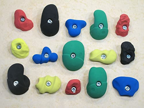 KS Klettergriffe Klettergriffe Set Leicht 3, Farbe:schwarz