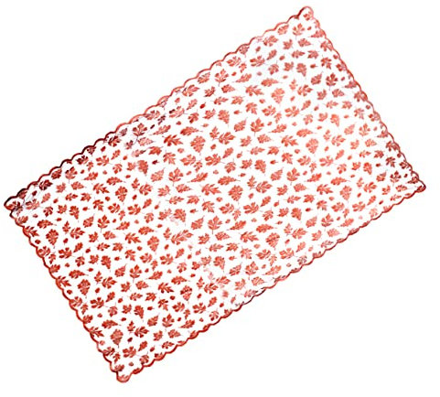 MAGICLULU Tischdecken Hochzeit weiße Wandleuchte langfristige nutzung Ahornblatt Tischschutz Vintage- Tischdecke aus Spitze Jahrgang Tischläufer Tortenspitze schmücken Bankett