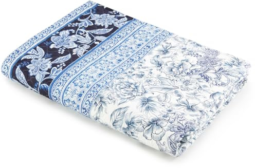 Bassetti CAPODIMONTE Tagesdecke aus 100% Baumwolle in der Farbe Blau B1, Maße: 220x255 cm - 9328506