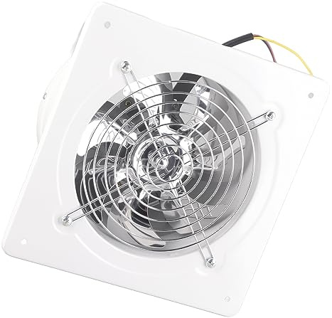 KIMISS Extractor de Aire de 7 Pulgadas y 180 Mm, 220 V, 167 Mm, Ventilación Industrial para Ventana de Pared, Ventiladores de Techo para Baño, Extractor de 50 W para Uso en Cocina,