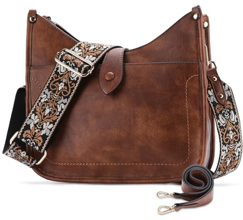VX VONXURY Borsa a Tracolla Donna, Borsa Donna Media in Pelle Vegan Crossbody Tote Bag Impermeabile per la Shopper Scuola Lavoro