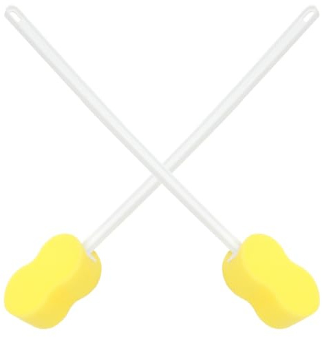 FOMIYES Esponja De Baño Con Mango Largo - Esponja Para La Espalda Un Palo - Limpiador Corporal - Cepillo De Con Mango - Para Limpieza De Pies Y Baño Con Movimiento