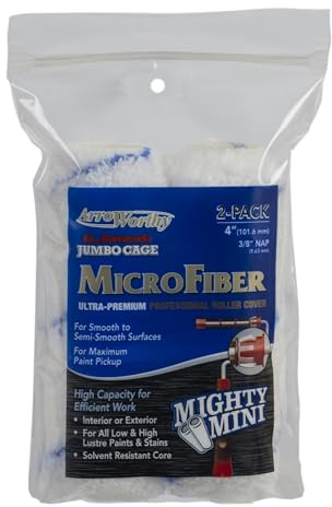 Arroworthy - Funda de microfibra para siesta de 10 x 3/20.3 cm (compatible con jaula de rodillos jumbo de 4 pulgadas)