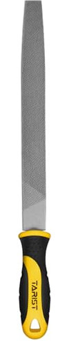 TARIST 10 inch Flat Metal File, Professional Carbon Steel File, Tool Sharpener for Professionals and DIY
