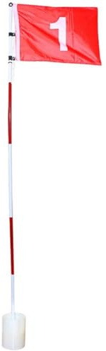 Golf Practice Flagstick Portable 5-section Design Putting Green Flag Golf Pole Cup Hole Set for Putting Training Supplies