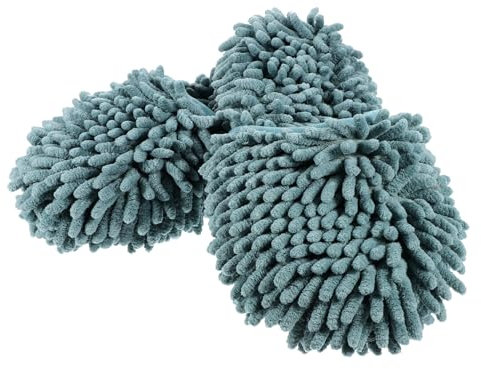 Healvian Zapatillas Mopa Suelo Antideslizantes Reutilizables para Casa Zapatillas Andar Cómodas y Lavables para Barrer El Polvo Prácticas para Limpieza Diaria