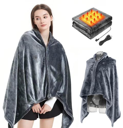 Fouvin USB Heizdecke, Wärmedecke Electric Blanket mit 3 Stufen, Flanell Heizdecke, 150 x 85cm, Elektrische Heizdecke Heizdecke Winter für Zuhause und Büro
