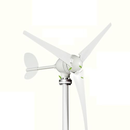 2000W 12V/24V Wind Turbine Generator Kit ，with MPPT Charge Controller Power Generation for Wind Turbine Solar Wind Power Generation System (12, Volts)