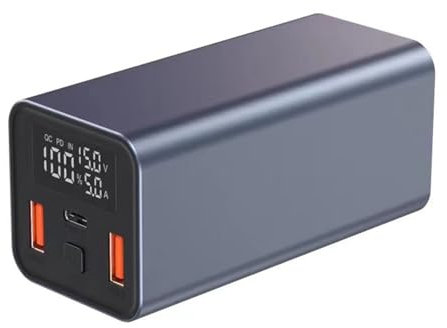 20000mAh Power Bank Tipo C PD 65W Cargador de batería Externa de Carga rápida para teléfonos Inteligentes, computadoras portátiles, tabletas, C