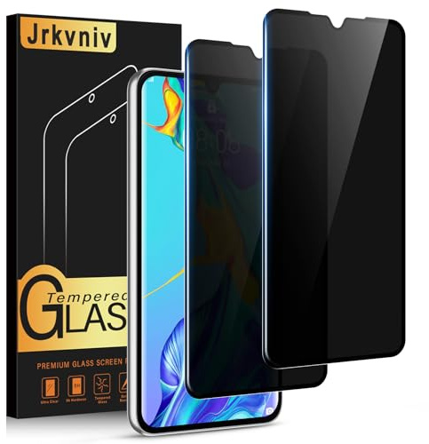 Jrkvniv Sichtschutz Panzer Schutz Glas für Huawei P30 Pro,9H Härte Privacy Schutzfolie Blickschutz,Anti-Spy Schutzglas Folie Displayschutzfolie Kratzfest Sichtschutzfolie Displayschutz,2 Stück