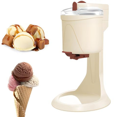 Maker di Yogurt Congelato, Macchina per Gelati Morbida, 1000 Ml di Grande capacità, può Creare 6-8 Coni alla Volta, Rivestimento in Alluminio di Grado Alimentare, Arrugginire, per Palline di Gelato
