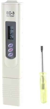 WATERBELINE Misuratore digitale 1-9990µS Tester di conducibilità elettrica portatile e misuratore di temperatura penna di prova portatile