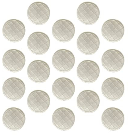 Coton Blanc 20 Pièces | Lavables, Absorption Élevée, pour Allaitement, Usage Maternité, Adaptés aux Femmes, Lot Pratique