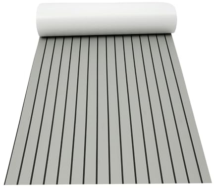 meiliwmlo 240 x 90 cm, halkfri matta, teak, golvmatta, täckmatta, marin, golv, Eva foam, båt, golvmattor, självhäftande för yacht, gym etc