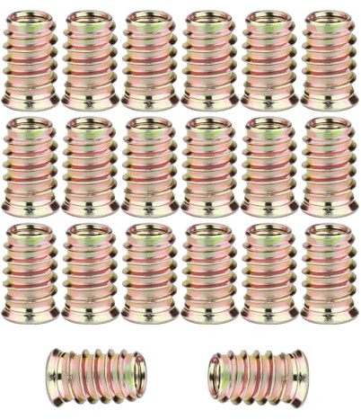 20 Stück Einschraubmutter M10x25mm,Gewindehülsen Einschraubhülse,Gewindeeinsätze Einpressmuttern,Einschraubmuttern,Einschraubdübel,Einschlagmuttern,Hülsenmutter,Einschraubmuffen,Einschraubmuffen