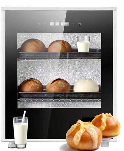 Lievitatore elettrico per pane, 40 litri, macchina per la fermentazione da cucina con controllo di umidità e temperatura, funzione di temporizzazione, per lievito madre, yogurt, pizza, prodotti