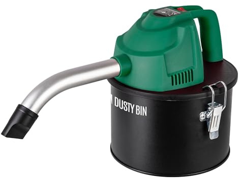 Dusty Bin DB21 Ash Vacuum Cleaner - Portable Handheld Ash Vac & Bagless Vacuum Cleaner for Log Burner, Workshop, Chimney or Outdoor BBQ, HEPA Filtration System, Corded Design, 4L Capacity Cylinder