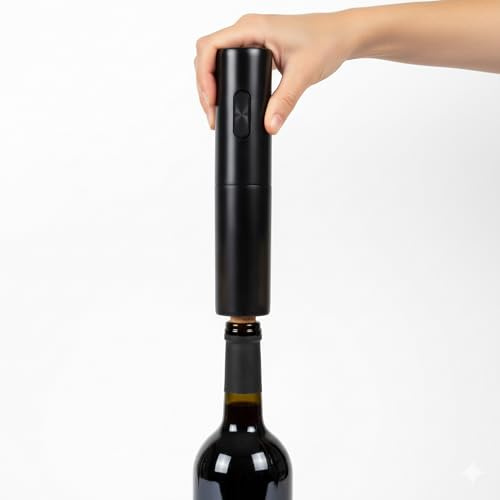 Sacacorchos Eléctrico - PINCHO - Abridor De Vino Automático, Saca Rolhas Electrico, Sacacorchos Profesional, Abrebotellas Eléctrico De Vino, Diseño Ergonómico Portátil - 24 cm, Funcionamiento A Pilas