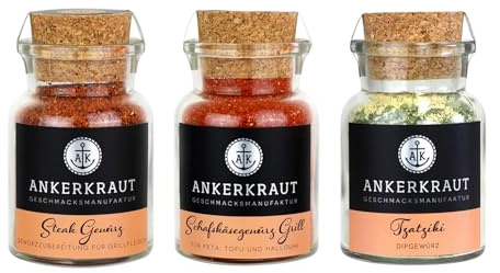 Ankerkraut KS0793 Kleiner Grillabend Gewürzmischungen 3-Teiliges Set