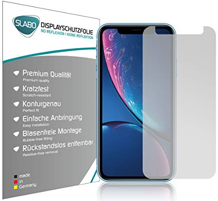 Slabo 4 x Displayschutzfolie für iPhone XR | iPhone 11 Displayfolie Schutzfolie Folie Zubehör No Reflexion MATT