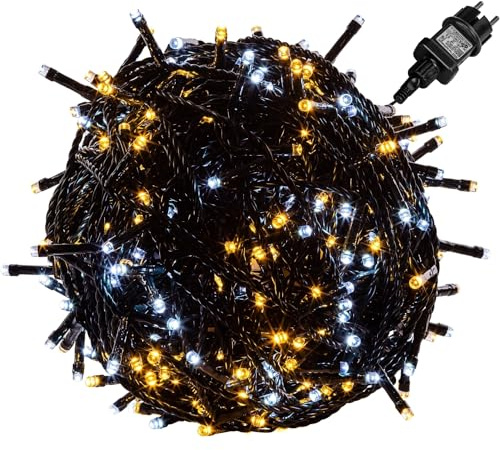 VOLTRONIC LED Lichterkette, innen und außen, IP44, Modell- und Farbwahl, 50 LEDs, kaltweiß/warmweiß