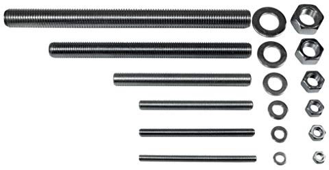SN-TEC Ankerstangen | Gewindestangen | Verbundanker aus Edelstahl A4 (Rostfrei u. Säurebeständig) M8 bis M24 für Montagemörtel und Mörtelpatronen, Länge von 110mm bis 300mm (10, M10 x 170mm)