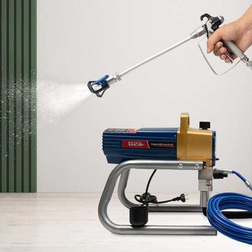 Airless-Spritzlackiermaschine Wandlackierpistole, Professionelle Spritzpistolenmaler 2.2L/Min für Wanddecken/Holz Metallfarbe Innen- und Außenbereich Sprayer Machine