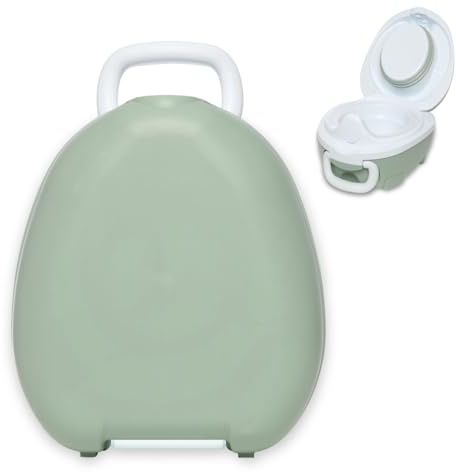 My Carry Potty - galardonado asiento de inodoro portátil para bebés, niños y niñas para llevar a cualquier lugar (Verde pastel)