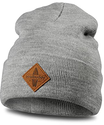 Soulbuddy Beanie für Kinder, stylische Strickmütze für Kleinkinder, 3 Größen verfügbar (S, M & L), warme Wintermütze für Jungen und Mädchen