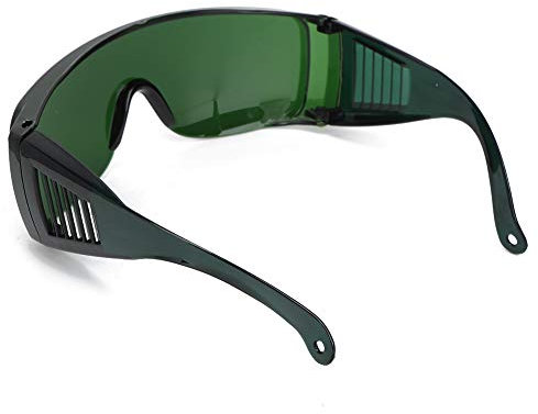 Gafas de Seguridad Láser, 405 a 1064nm Gafas Láser Protección Ocular Accesorio Industrial Gafas Protectoras para Filtro de Luz (Verde)