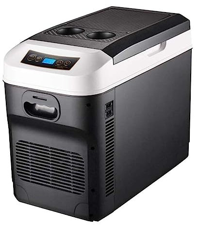 De 28 litros for Autos con refrigerador y Calentador, Caja portátil for refrigerar, refrigerador eléctrico,12V/24V Mini congelador for Autos de Viaje (Color : Black)