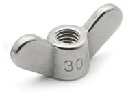1/2 Stück M4 M5 M6 M8 M10 M12 M16 M20 304 Edelstahl Flügelmutter Handfest Muttern Krallenmutter Schmetterling Flügelmutter Flügelmuttern (Size : M4(2pcs))