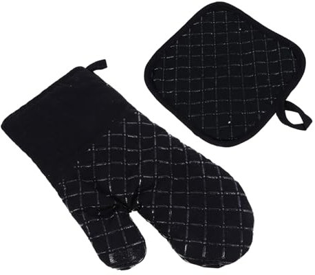 MAGICLULU Silikonhandschuhe 1 Satz Hitzebeständige Handschuhe Aus Silikon Pfannenwender rutschfest Kieselgel Handtuch Ofenhandschuhe