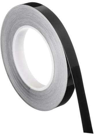 sourcing map Film autocollant pour carrelage de cuisine, 1,5 cm x 50 m, bande d'étanchéité imperméable pour mur de cuisine, noir