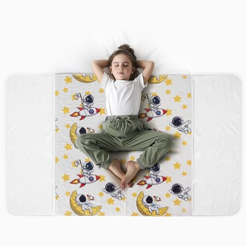 PISOLO Protège-matelas pour dressage au pot, ultra absorbant, drap de bain 100 % imperméable, traverse lit bébé 91 x 86 cm avec ailes rabotables, facile à changer, lavable