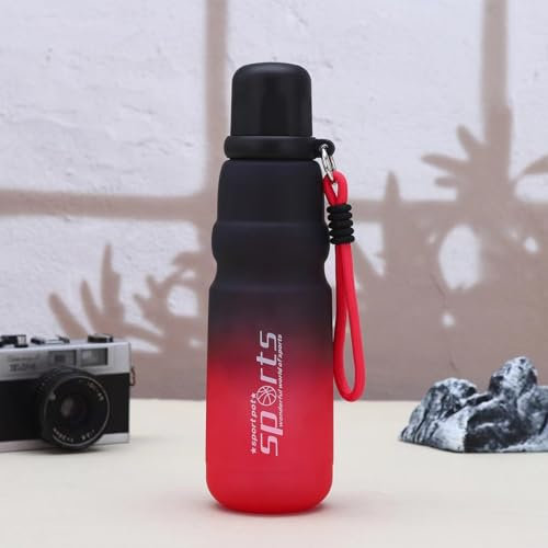 AISIR Borraccia Sportiva 750ml, Senza BPA, Senza Perdite, per Palestra, Fitness, Gym, Yoga, Escursioni - Rosso