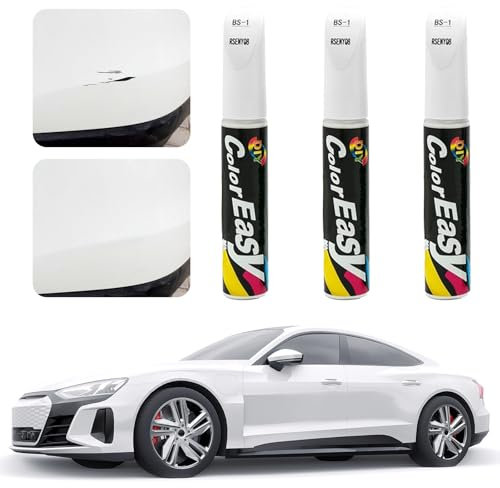 LFCFBH 3PCS Car Touch Up Paint By Registration, Professional Car Paint Scratch Repair Pen (White)